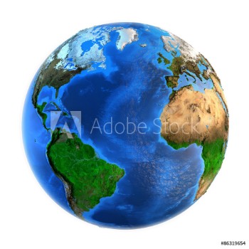 Picture of Planet Earth landforms